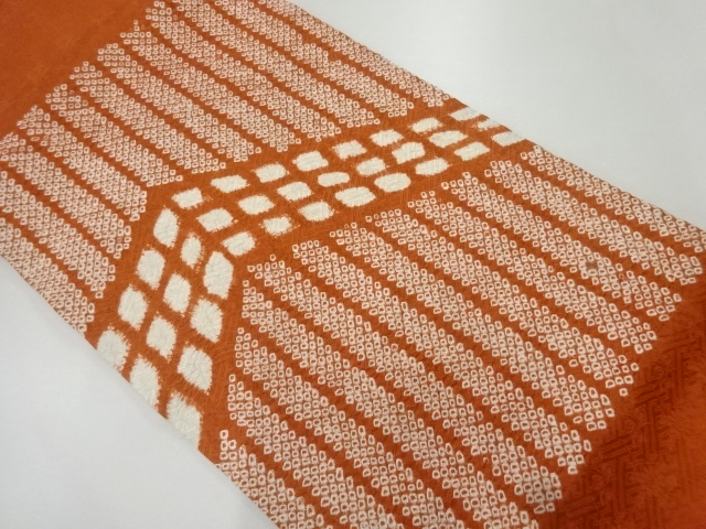 JAPANESE KIMONO / VINTAGE NAGOYA OBI / SHIBORI / STRIPE
